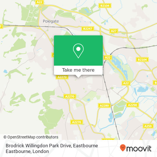 Brodrick Willingdon Park Drive, Eastbourne Eastbourne map