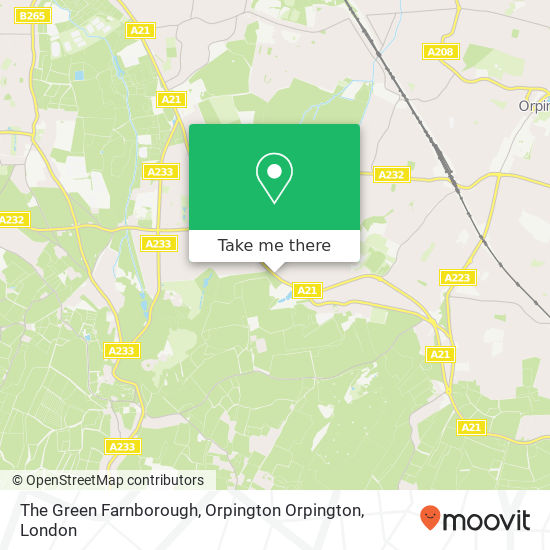 The Green Farnborough, Orpington Orpington map