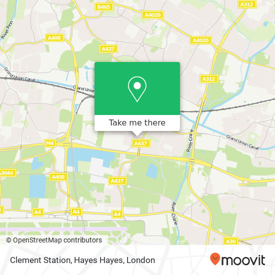 Clement Station, Hayes Hayes map