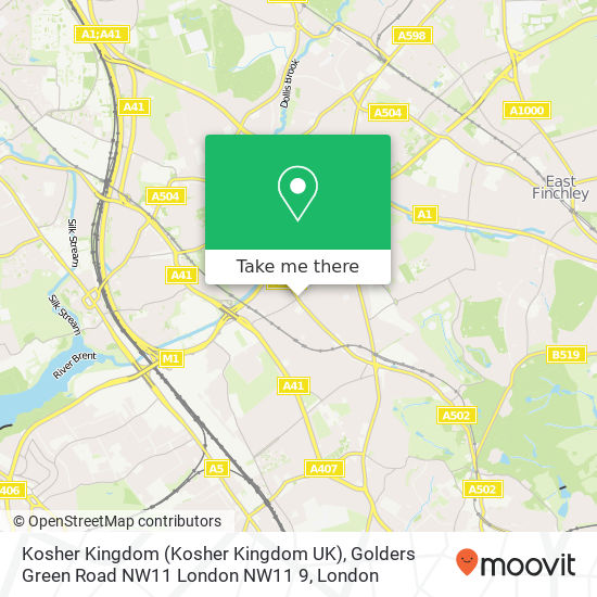 Kosher Kingdom (Kosher Kingdom UK), Golders Green Road NW11 London NW11 9 map