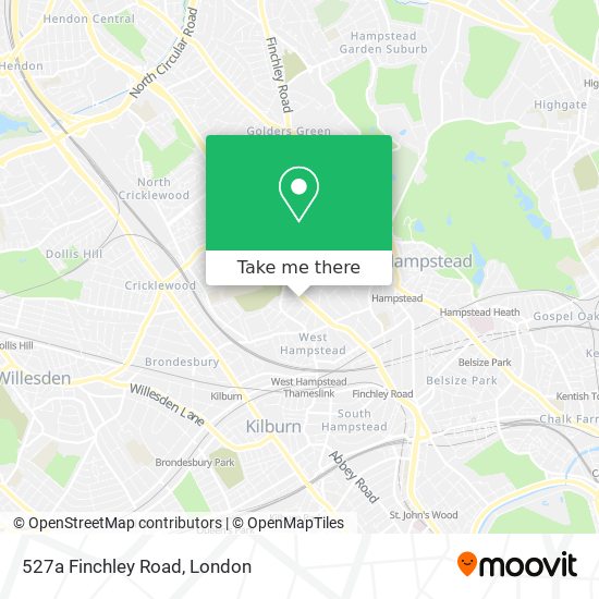 527a Finchley Road map