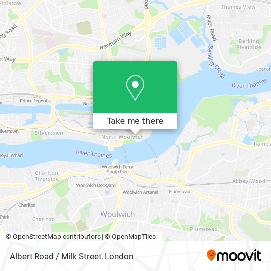 Albert Road / Milk Street map