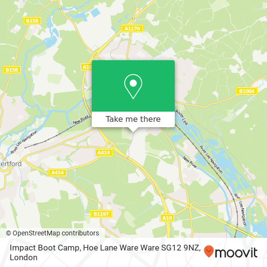 Impact Boot Camp, Hoe Lane Ware Ware SG12 9NZ map