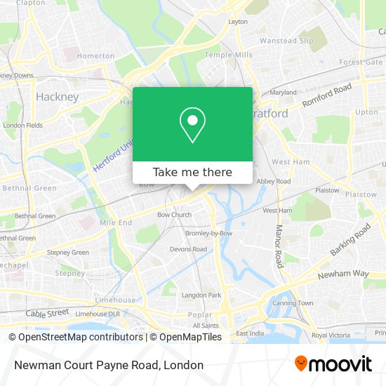 Newman Court Payne Road map