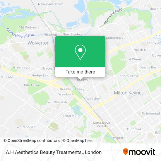A.H Aesthetics Beauty Treatments. map