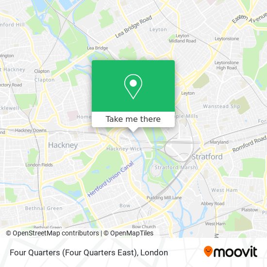 Four Quarters (Four Quarters East) map