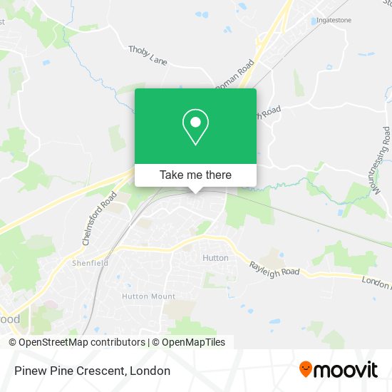 Pinew Pine Crescent map