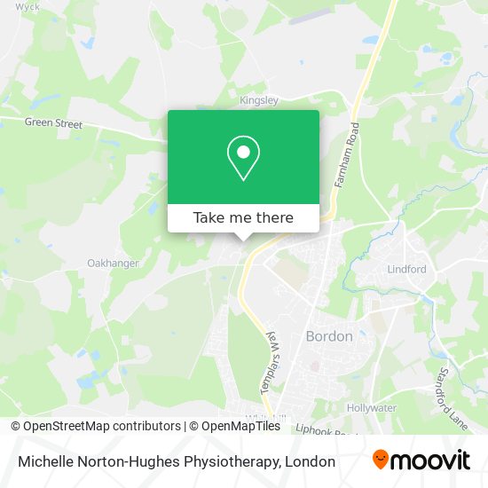 Michelle Norton-Hughes Physiotherapy map