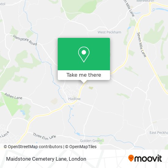 Maidstone Cemetery Lane map