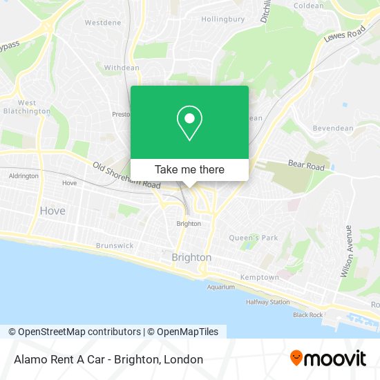 Alamo Rent A Car - Brighton map
