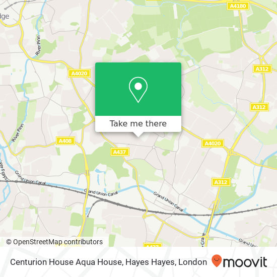 Centurion House Aqua House, Hayes Hayes map