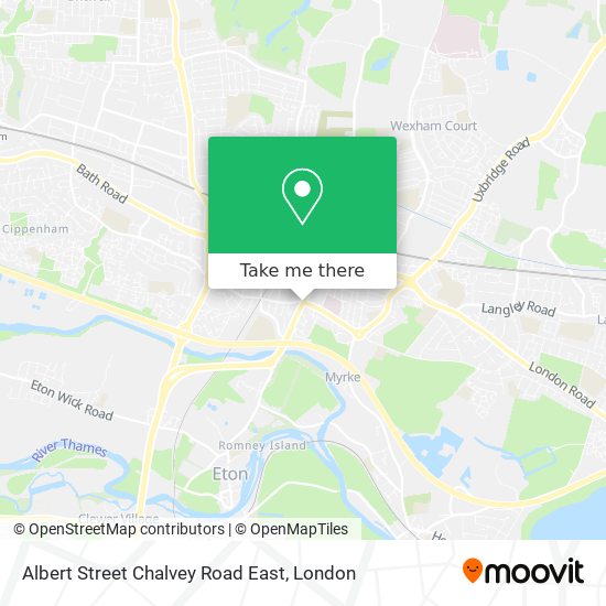 Albert Street Chalvey Road East map