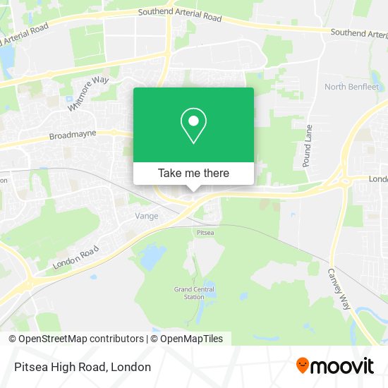 Pitsea High Road map