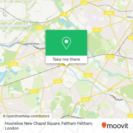 Hounslow New Chapel Square, Feltham Feltham map