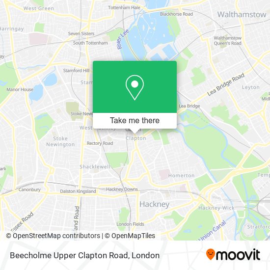 Beecholme Upper Clapton Road map