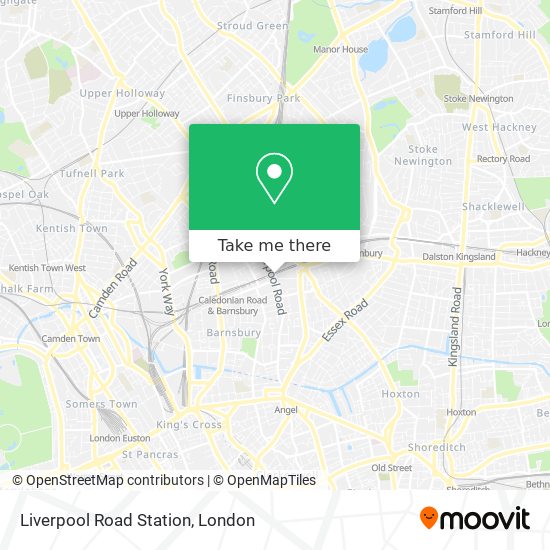 Liverpool Road Station map