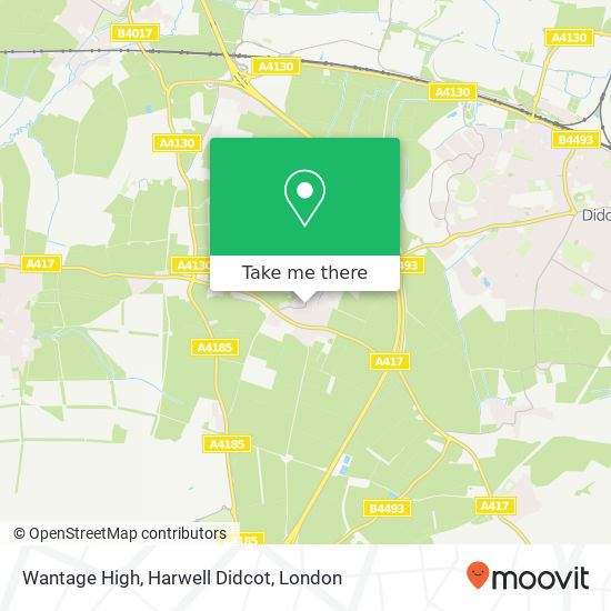 Wantage High, Harwell Didcot map