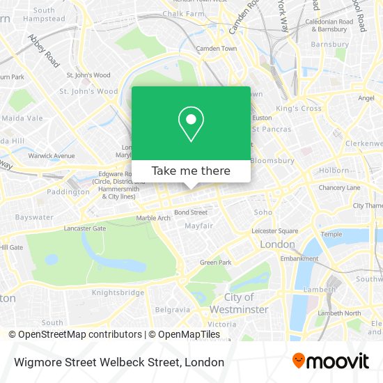 Wigmore Street Welbeck Street map