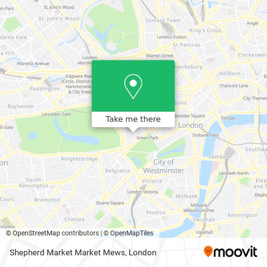 Shepherd Market Market Mews map