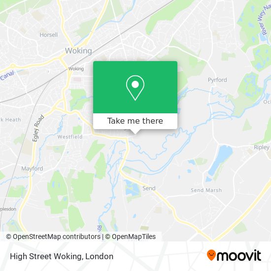 High Street Woking map