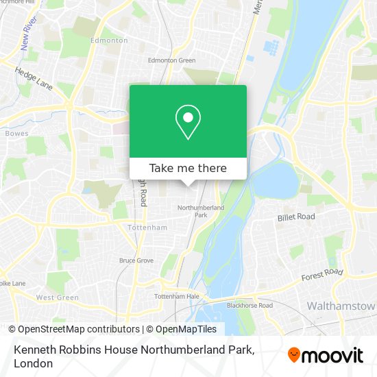 Kenneth Robbins House Northumberland Park map