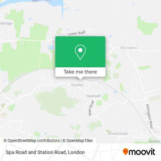 Spa Road and Station Road map