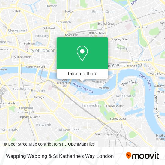 Wapping Wapping & St Katharine's Way map