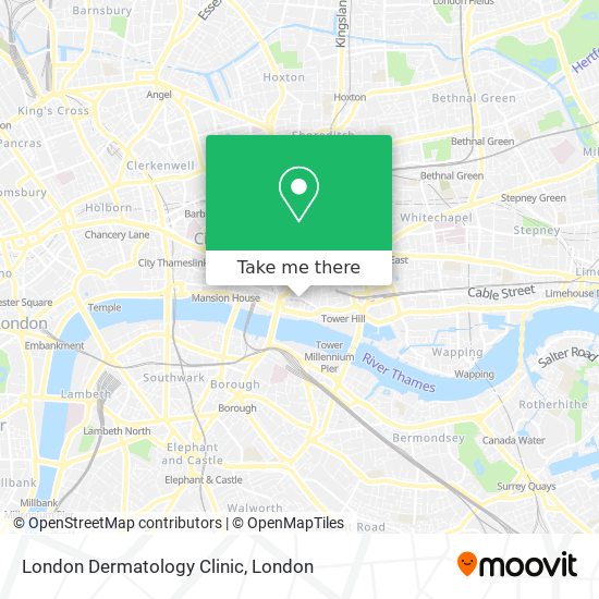 London Dermatology Clinic map