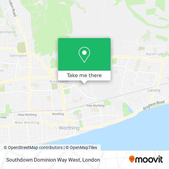 Southdown Dominion Way West map