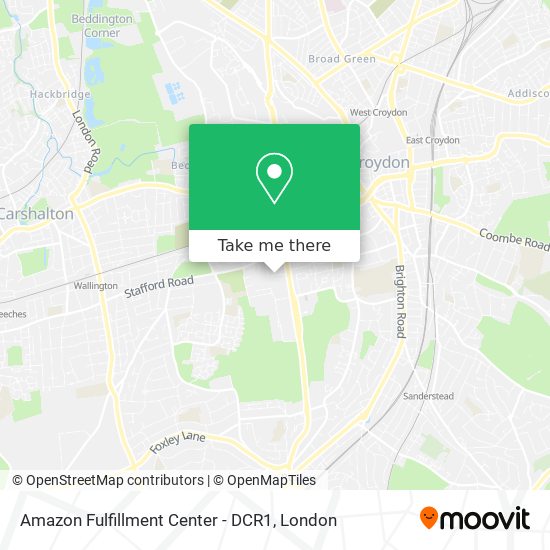 Amazon Fulfillment Center - DCR1 map