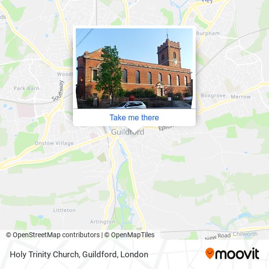 Holy Trinity Church, Guildford map