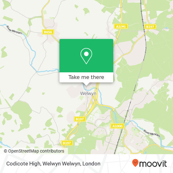 Codicote High, Welwyn Welwyn map