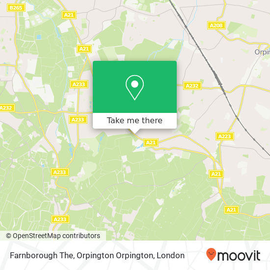 Farnborough The, Orpington Orpington map