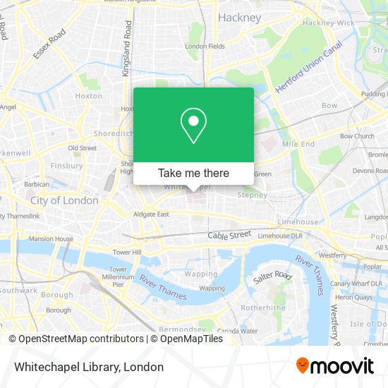 Whitechapel Library map