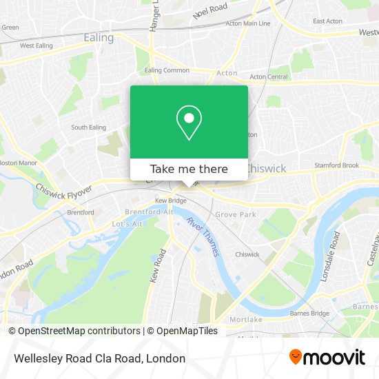 Wellesley Road Cla Road map