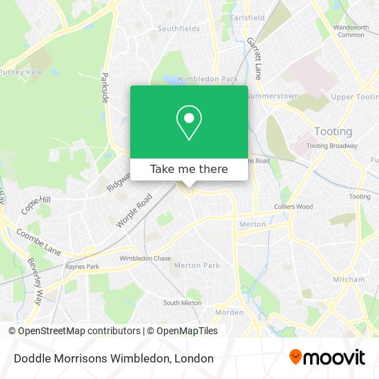 Doddle Morrisons Wimbledon map