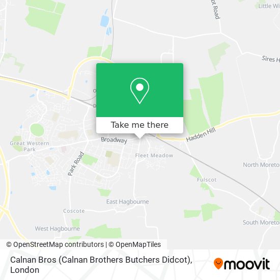 Calnan Bros (Calnan Brothers Butchers Didcot) map