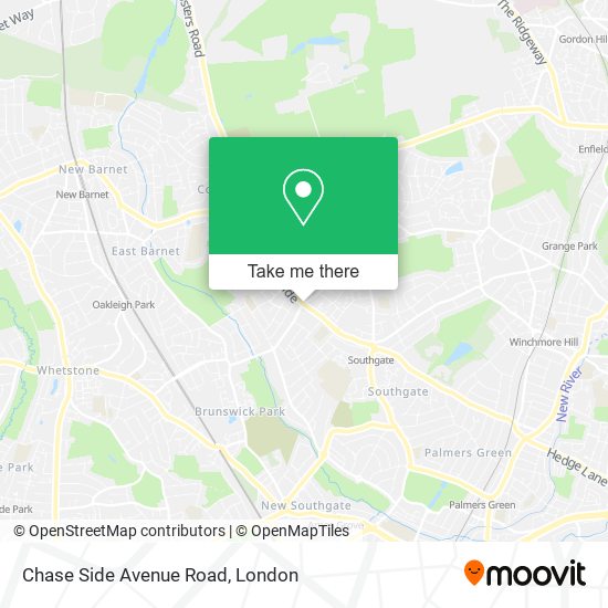 Chase Side Avenue Road map