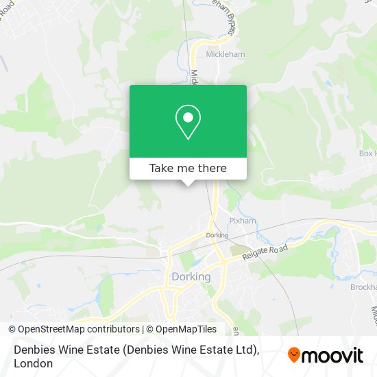 Denbies Wine Estate map