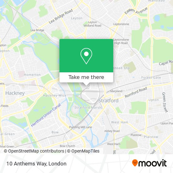 10 Anthems Way map