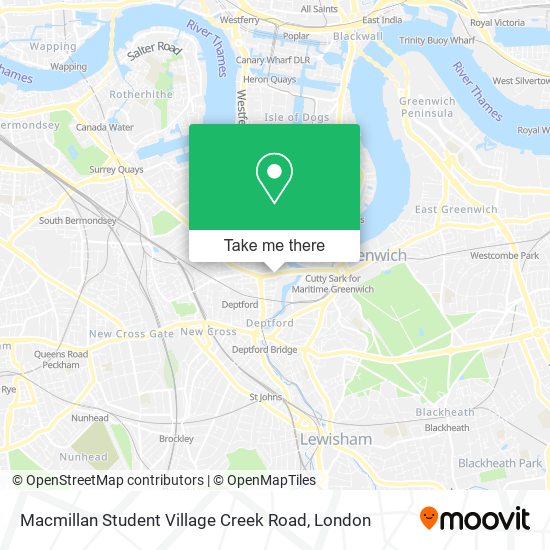 Macmillan Student Village Creek Road map