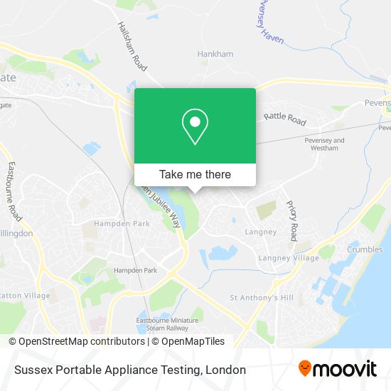 Sussex Portable Appliance Testing map