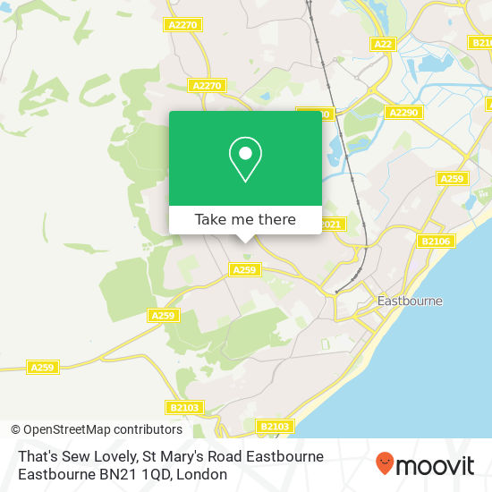 That's Sew Lovely, St Mary's Road Eastbourne Eastbourne BN21 1QD map