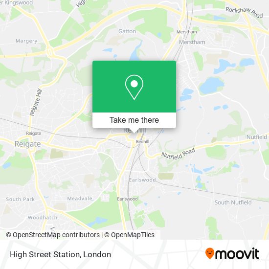High Street Station map