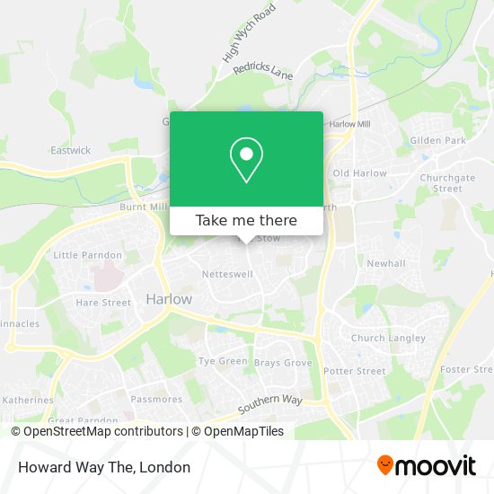 Howard Way The map