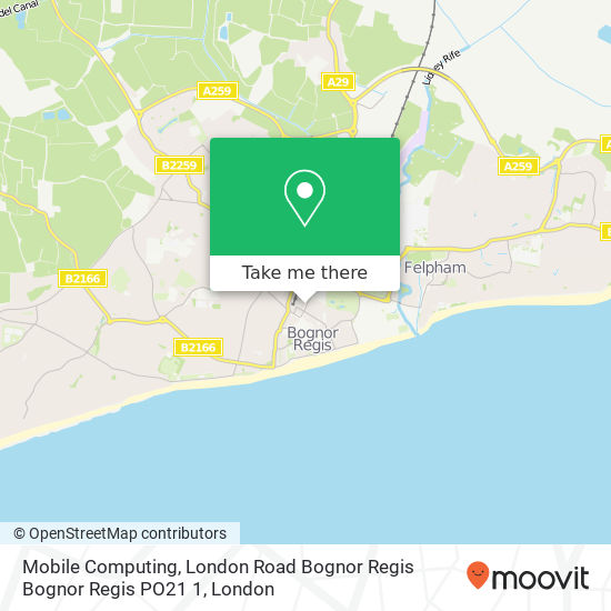 Mobile Computing, London Road Bognor Regis Bognor Regis PO21 1 map