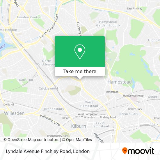 Lyndale Avenue Finchley Road map