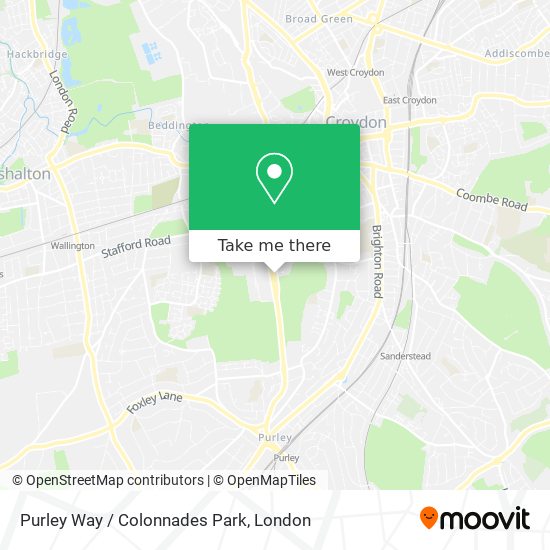 Purley Way / Colonnades Park map