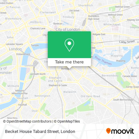 Becket House Tabard Street map