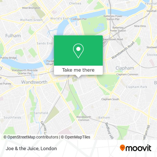 Joe & the Juice map